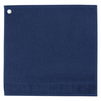 HANDTUCH MIT ÖSE Curl tintenblau 50 x 50 cm - Dunkelblau, Textil (50/50cm) - Winkler