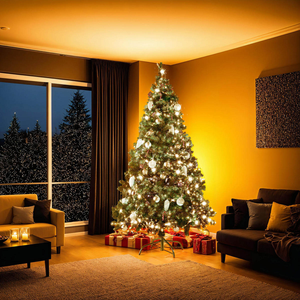 WEIHNACHTSBAUM ,inklusive Metallständer mit Kunststoffkappen,grün - Grün, Kunststoff (180cm) - tectake