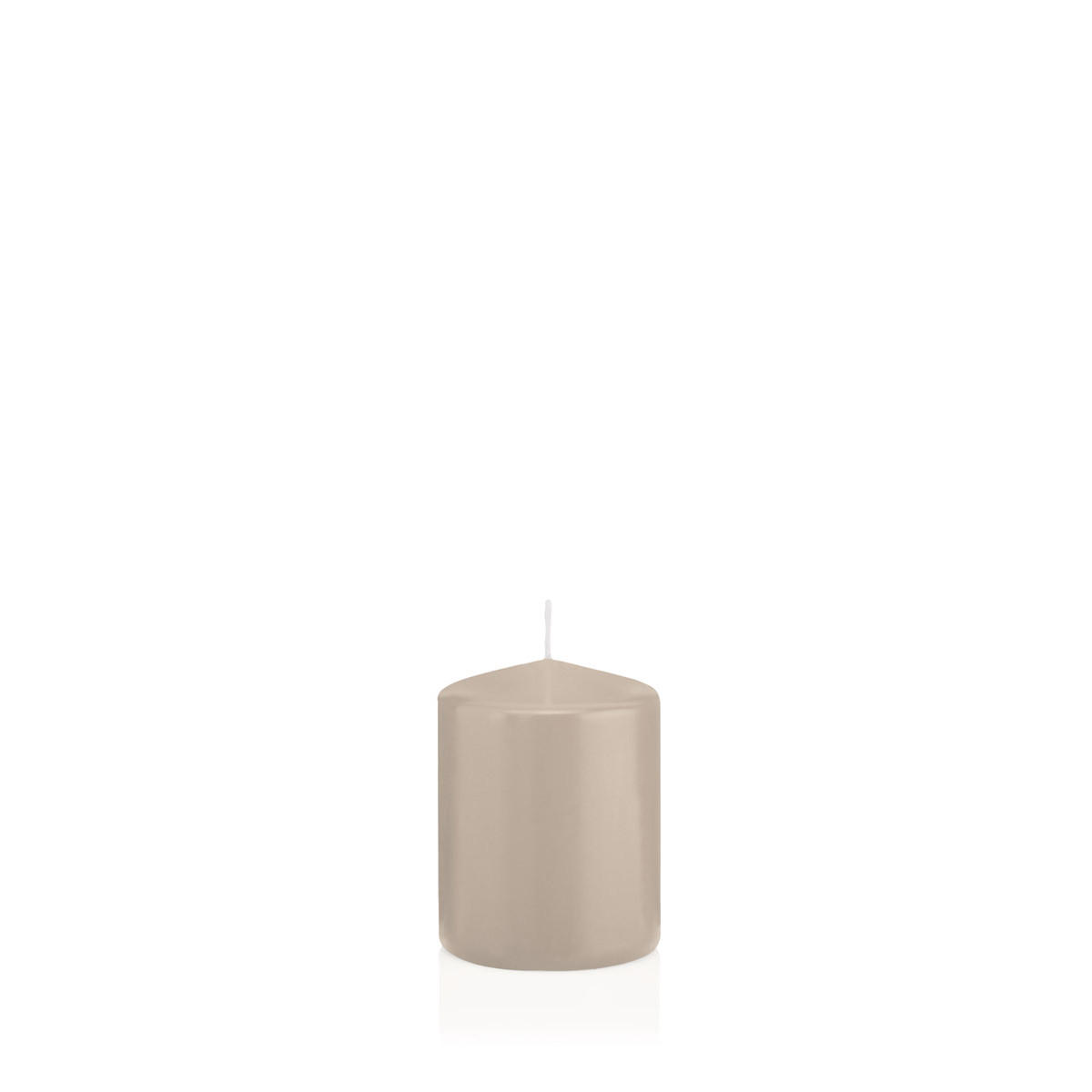 STUMPENKERZEN Schlamm Ø 58 x 80 mm, 16 Stück - Schlammfarben, Paraffin (6/8cm) - Wiedemann Kerzen