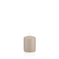 STUMPENKERZEN Schlamm Ø 58 x 80 mm, 16 Stück - Schlammfarben, Paraffin (6/8cm) - Wiedemann Kerzen