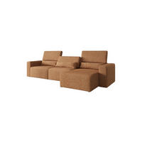 ECKSOFA Modular Premium Kupferfarben - Schwarz/Kupferfarben, Holz/Holzwerkstoff (315/172cm) - Furnisell