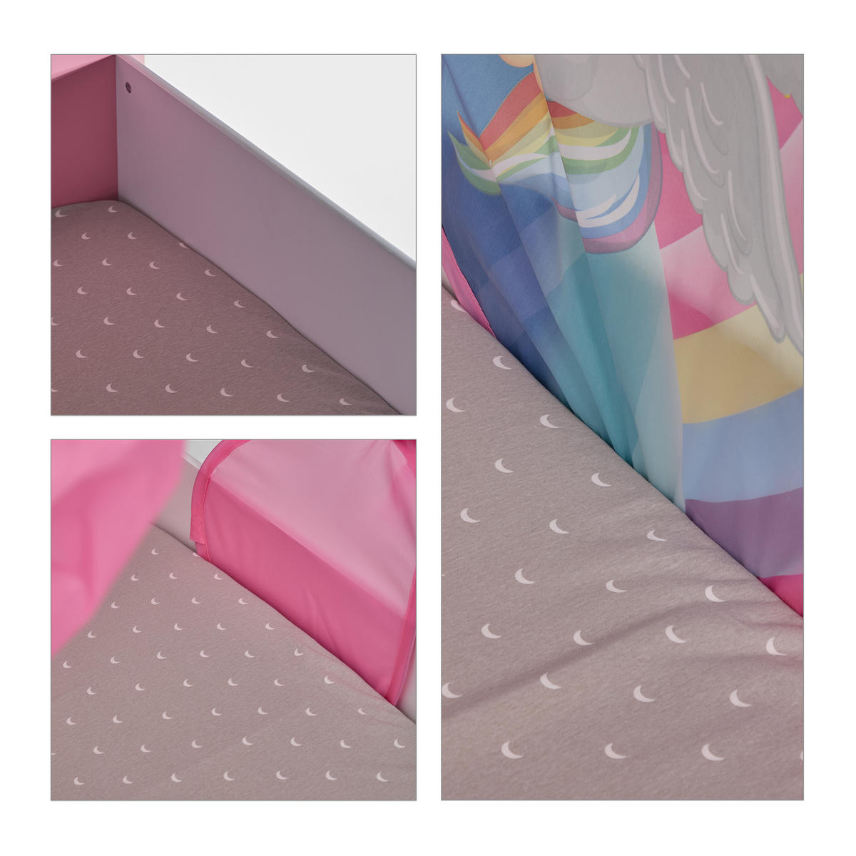 BETTZELT Bunt Kinder Pop-up - Multicolor, Textil - Relaxdays