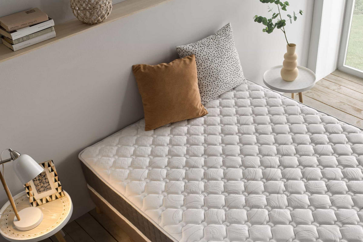 MATRATZE King Relax Supreme - 180X200, 30cm - Weiß, Textil (180/200cm) - Moonia
