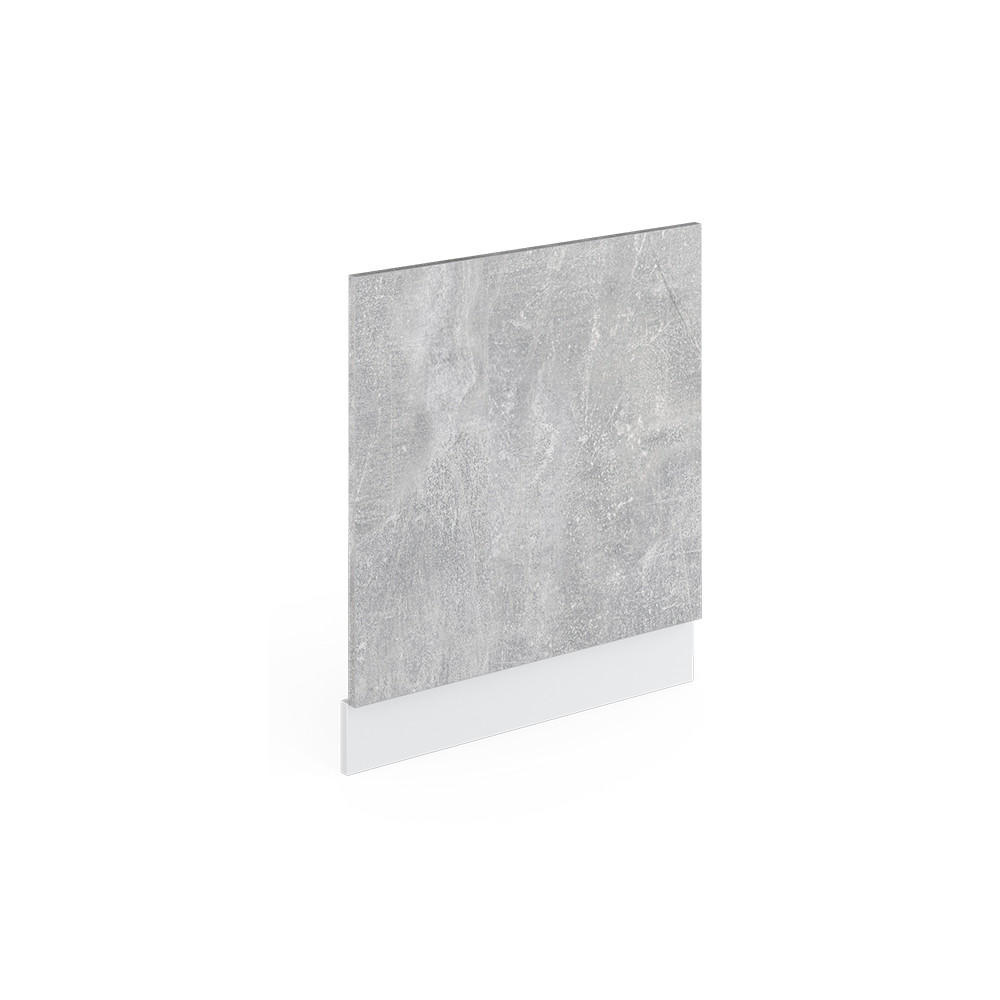 FRONTPANEL R-Line betong 60 cm utan bänkskiva Ljusgrå, Vit 57.2/60/1.6 cm