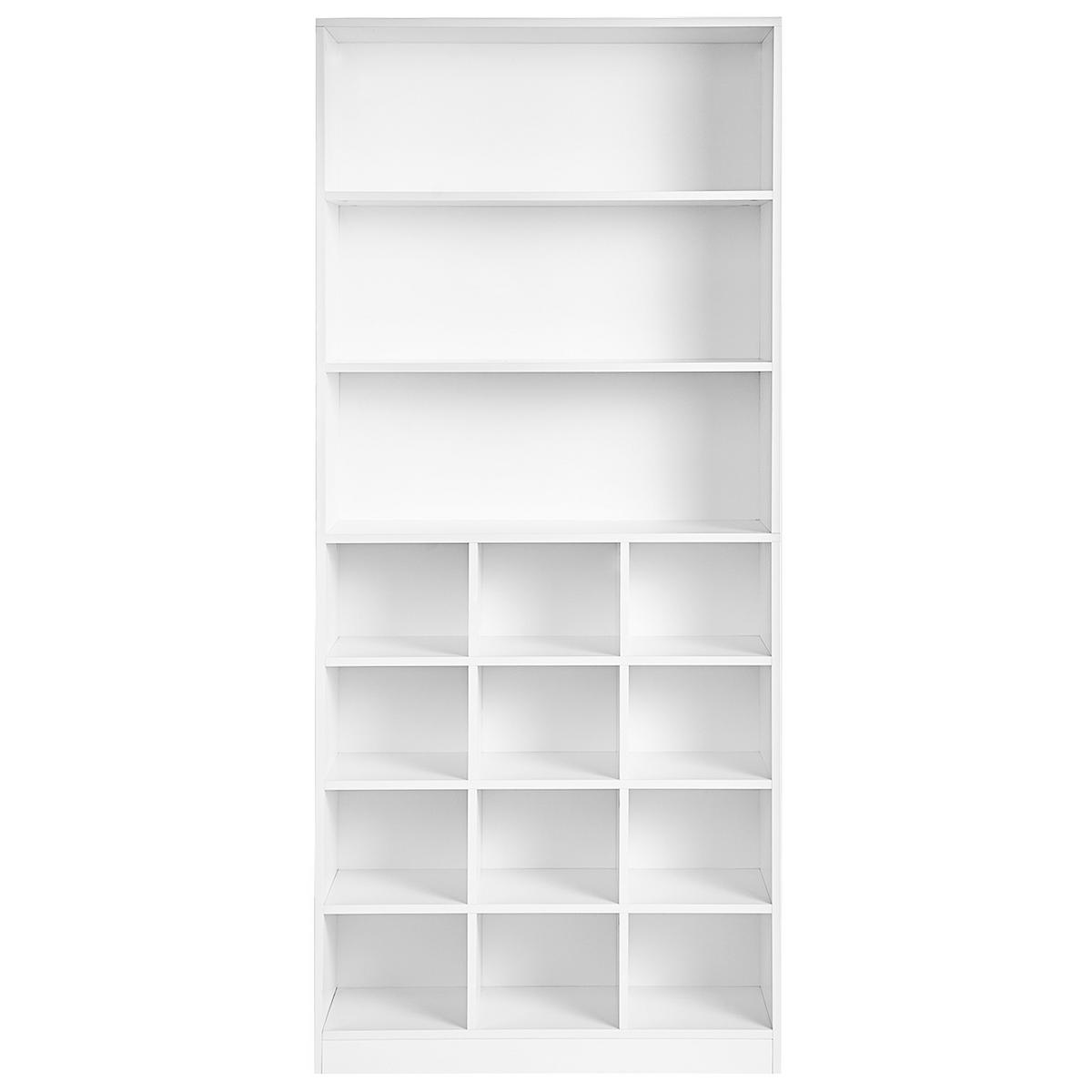 DULAP DE PANTOFI alb Lajamanu - alb, compozit lemnos (80/180/30cm) - Beliani