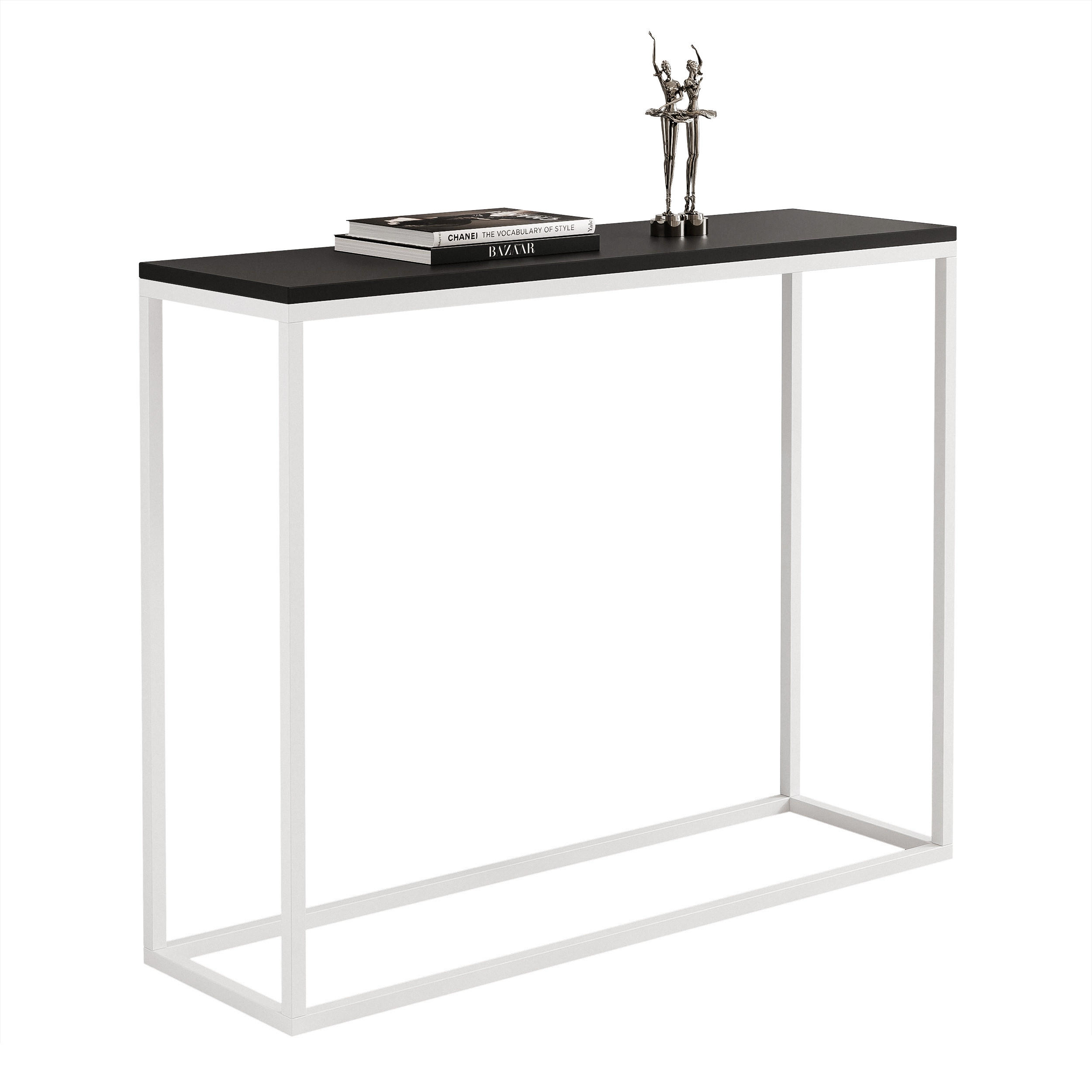 Idohome Konsolentisch Schwarz 100x80x30 cm