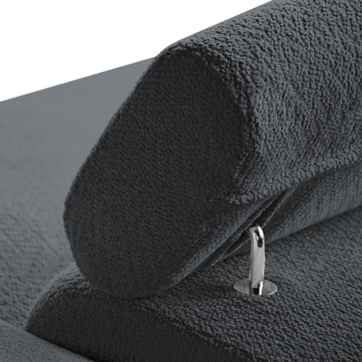 ECKSCHLAFSOFA Mellow mit Bettkasten, Dunkelgrau, rechts - Dunkelgrau/Schwarz, Textil (270/205cm) - Beautysofa