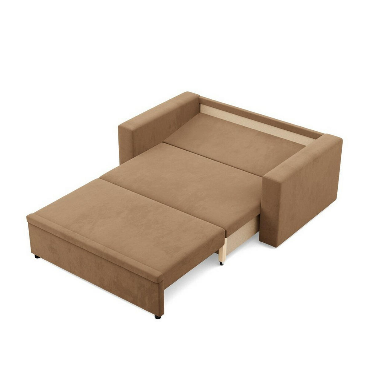 SOFA Neo mit gerader Armlehnen cappuccino - Cappuccino, Textil (148/90/87cm) - SIMKAM Furniture