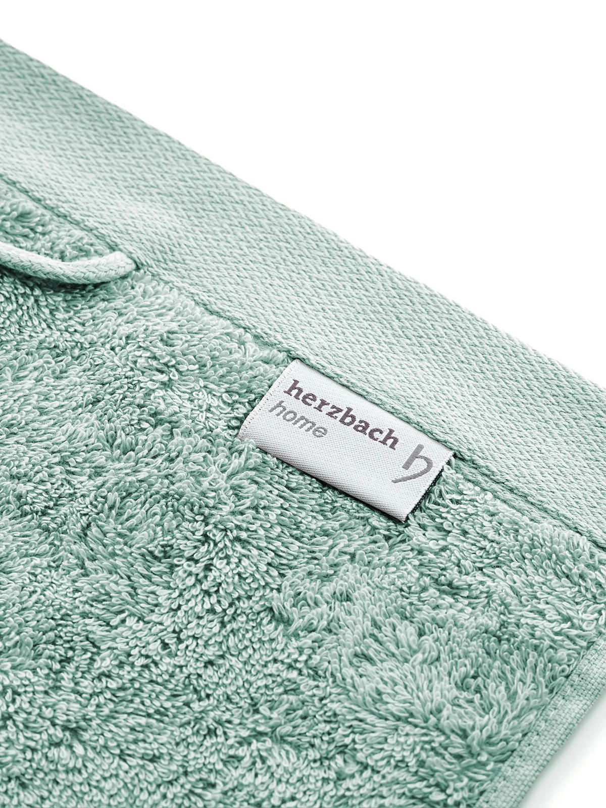 SEIFTUCH 3er Set Pura Mint - Mintgrün, Textil (30/30cm) - Herzbach Home