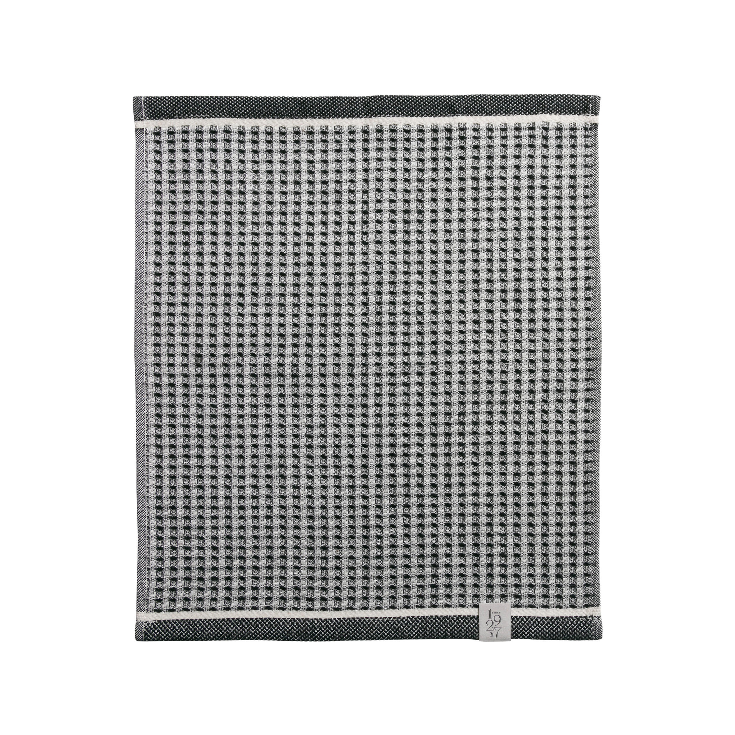 SEIFTUCH NEW HERITAGE - Schwarz/Naturfarben, Textil (30/30cm) - MÖVE