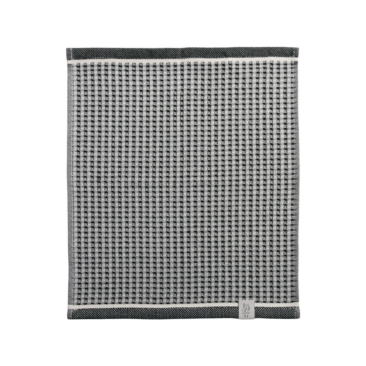 SEIFTUCH NEW HERITAGE - Schwarz/Naturfarben, Textil (30/30cm) - MÖVE