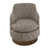 TWEED-DREHSESSEL brauner 75/75/75 cm - Braun, Textil (75/75/77cm) - Signature