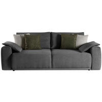 SCHLAFSOFA Polo 3-Sitzer mit Schlaffunktion, Grau - Grau, Textil (252/100/120cm) - Beautysofa
