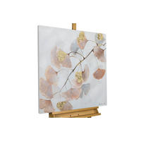 ACRYLBILD HANDGEMALT 80/80 cm - Beige/Braun, Holz/Textil (80/80cm) - KUNSTLOFT