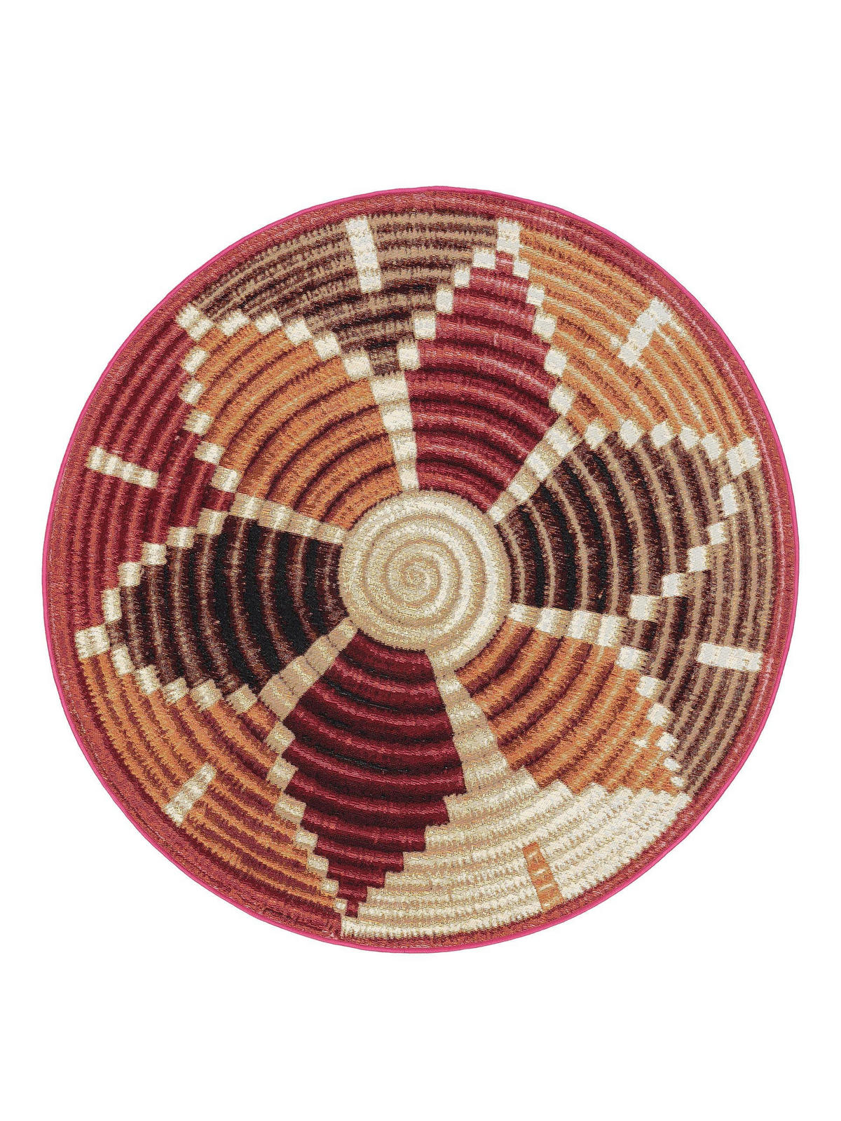 OUTDOORTEPPICH rund Kenya Multicolor ø 160 cm rund - Multicolor, Textil (160/160cm) - benuta Nest