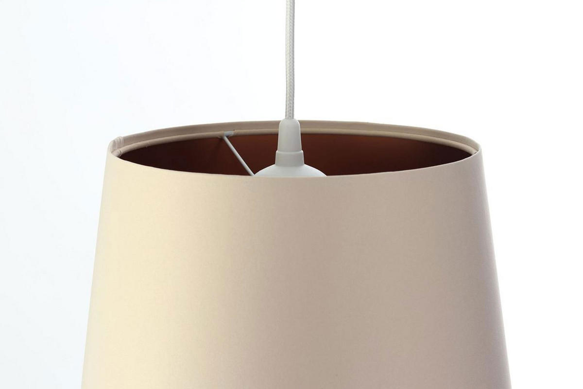 HÄNGELEUCHTE Kupfer 30/37 cm - Beige, Kunststoff (30/0.8/37cm) - ONZENO