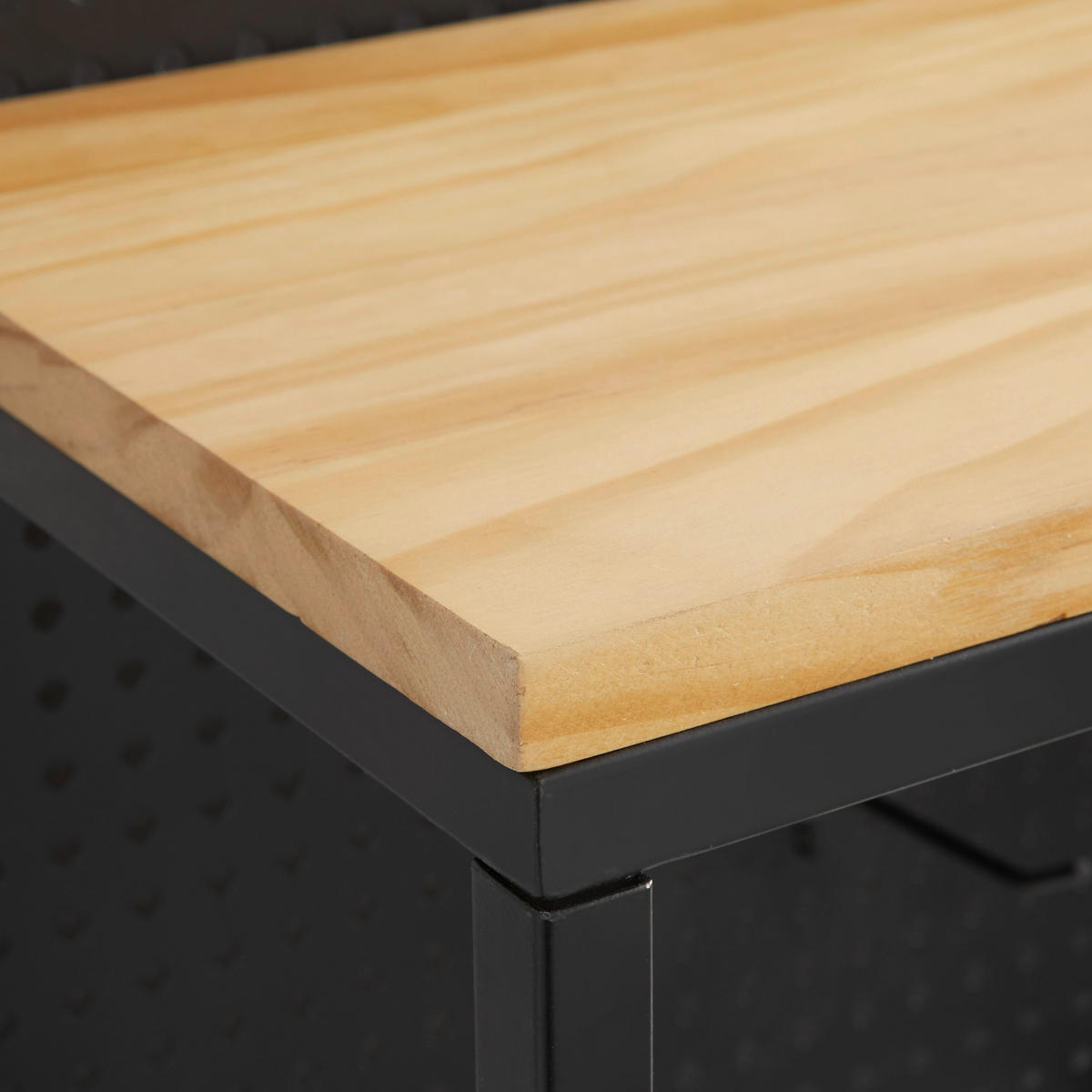 GARDEROBE Lorenzo Schwarz/Kiefer Metall/Echtholz - Schwarz, Holz (40/180/25cm) - Bessagi Home