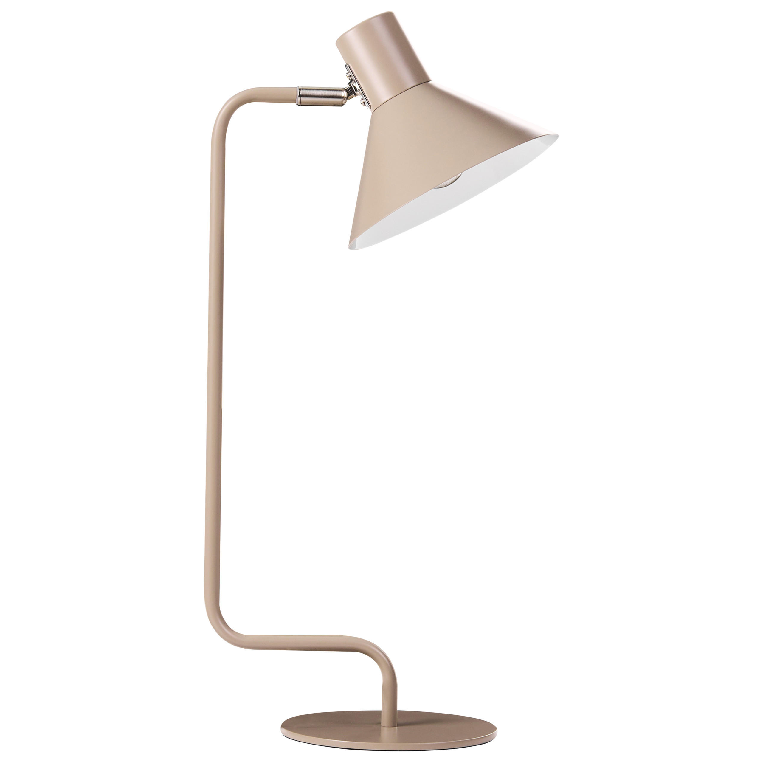 Beliani Schreibtischlampe Beige 17x51x17 cm