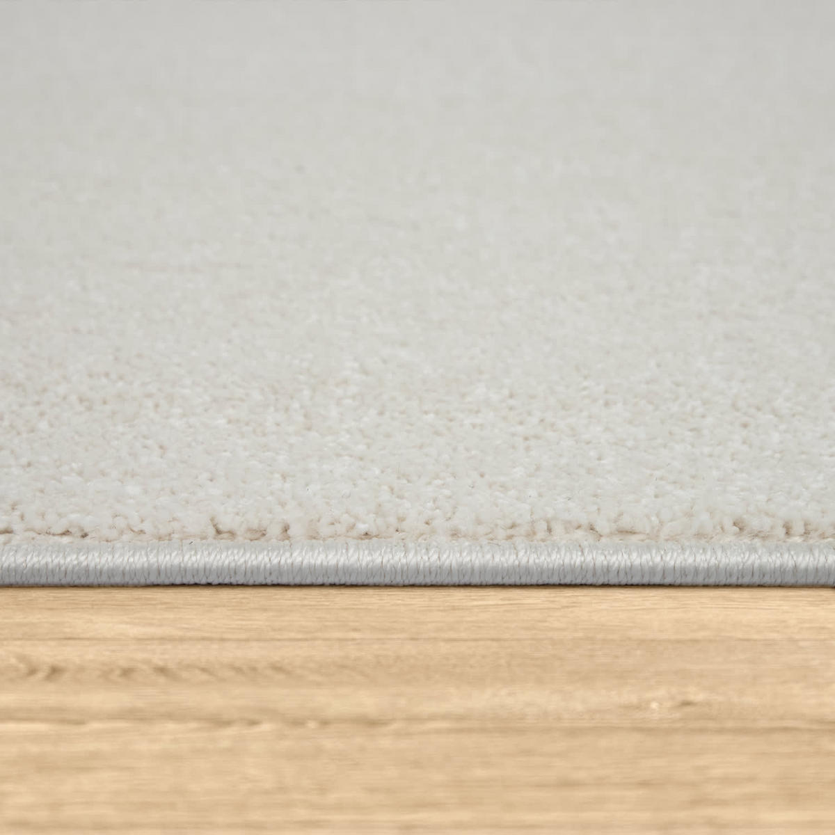 KURZFLORTEPPICH Waschbar, einfarbig, Creme, 60 x 100 cm - Beige, Textil (60/100cm) - KADIMA DESIGN