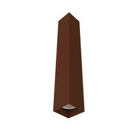 DECKENLEUCHTE Cube H40 - Dunkelbraun, Metall (6/6/40cm) - Lumicom