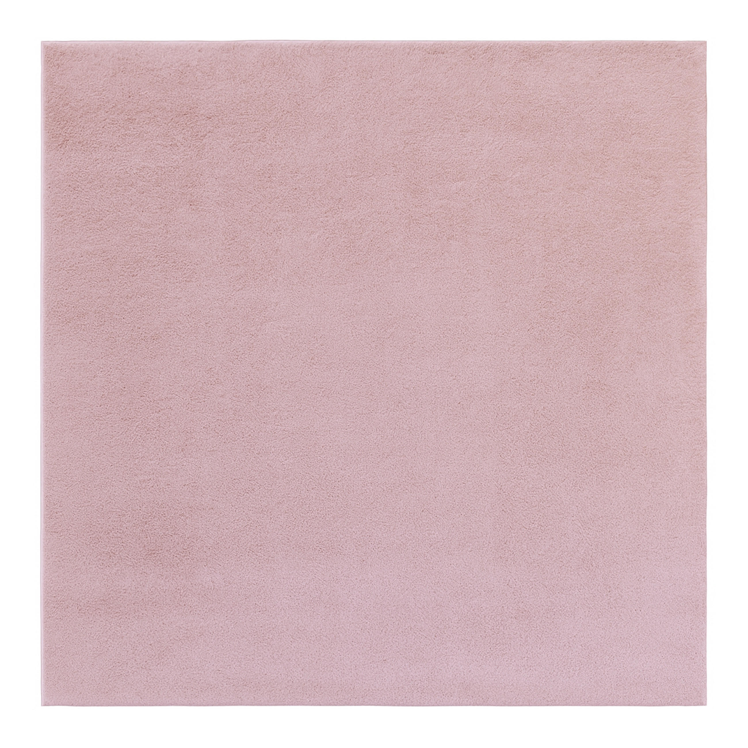 Tapiso Kurzflorteppich Rosa 160x160 cm