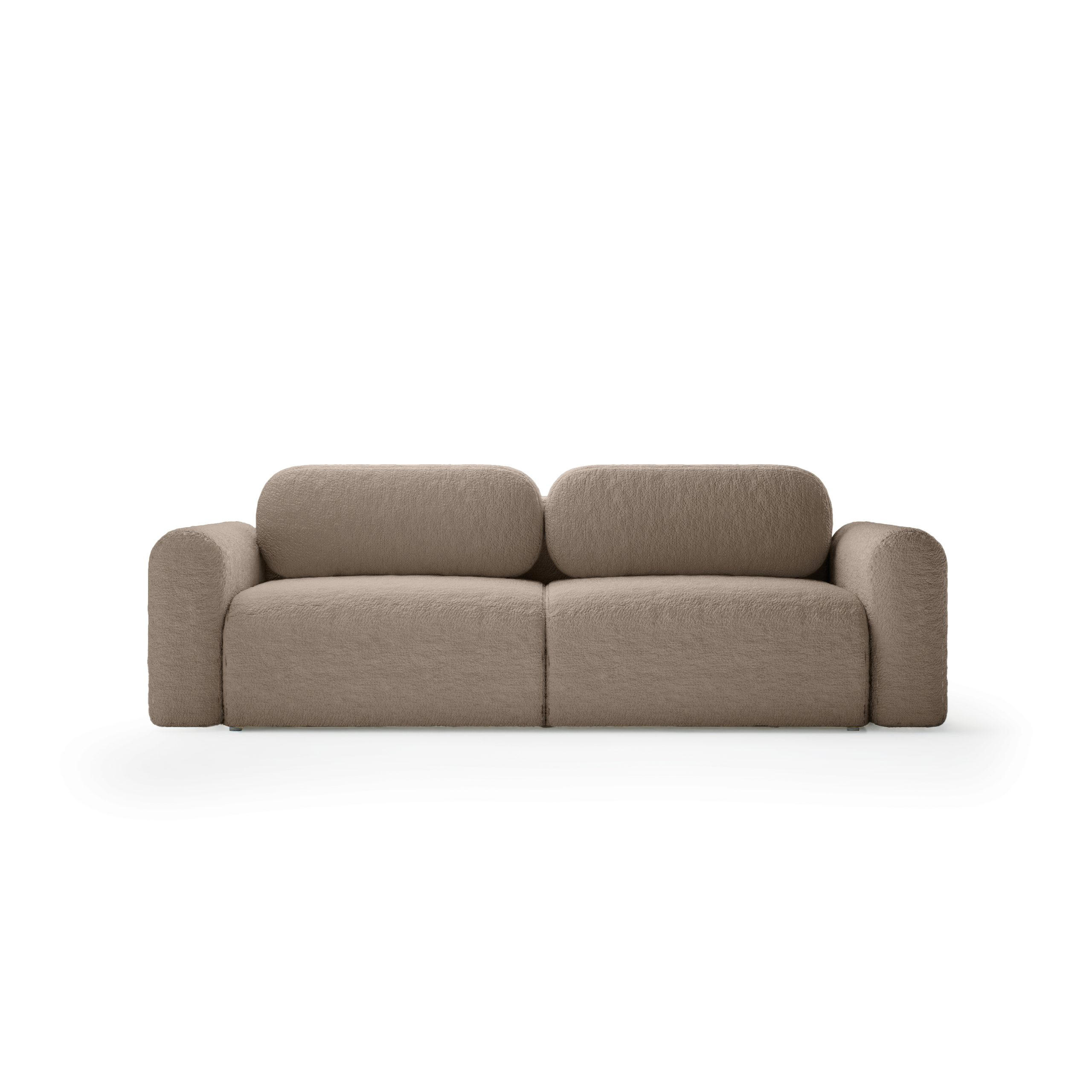 SOFA mit Schlaffunktion Thekla, Braun - Braun, Textil (246/70/100cm) - Fedve