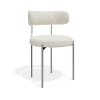 2ER-SET Stühle MUSE Cord Creme 52cm - Creme, Textil (52/76.5/45.5cm) - Premium Interiors