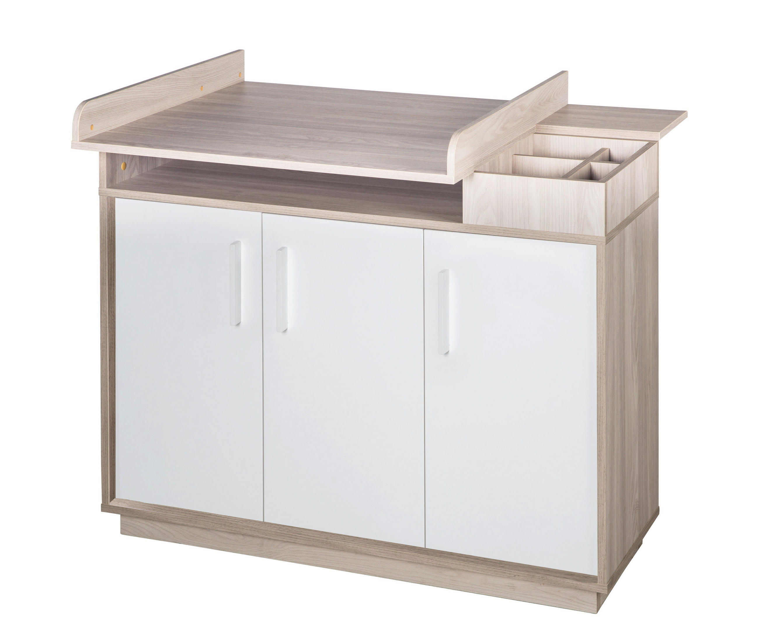 WICKELKOMMODE Olaf - Weiß, Holz/Holzwerkstoff (117.5/101.5/77cm) - Roba