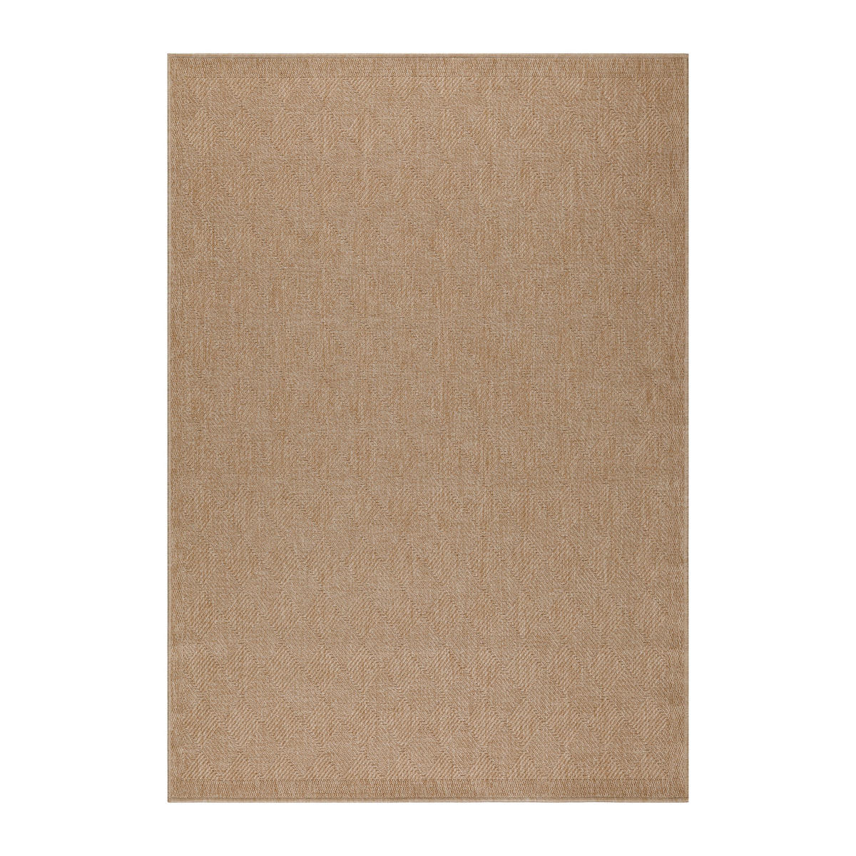 TEPPICH Outdoor Flachgewebe Vintage Polypropylen Balkon Beige Rechteckig 200x290 - Beige, Textil (200/290cm) - KADIMA DESIGN