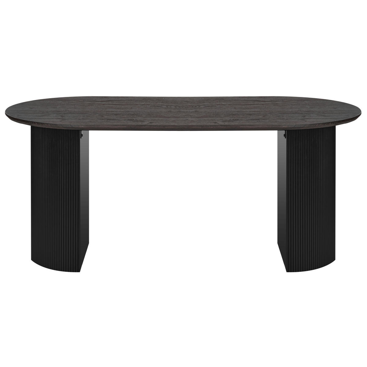 ESSTISCH Schwarz Savory - Schwarz, Holzwerkstoff (180/90/75cm) - Beliani