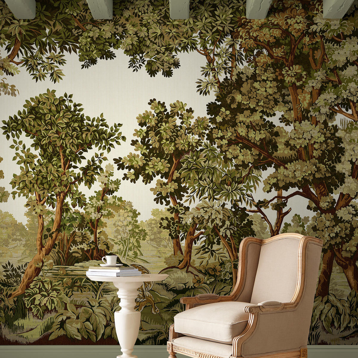 FOTOTAPETE Bodenham - Grün, Papier/Kunststoff (250/400cm) - Graham & Brown