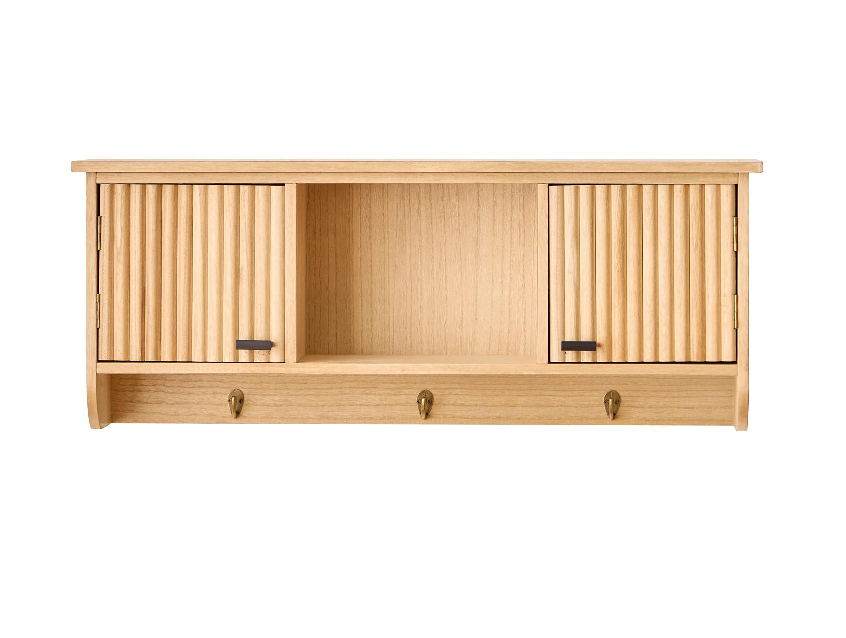 GARDEROBE Holz Braun - Braun, Metall (78/31/18cm) - Nordlys