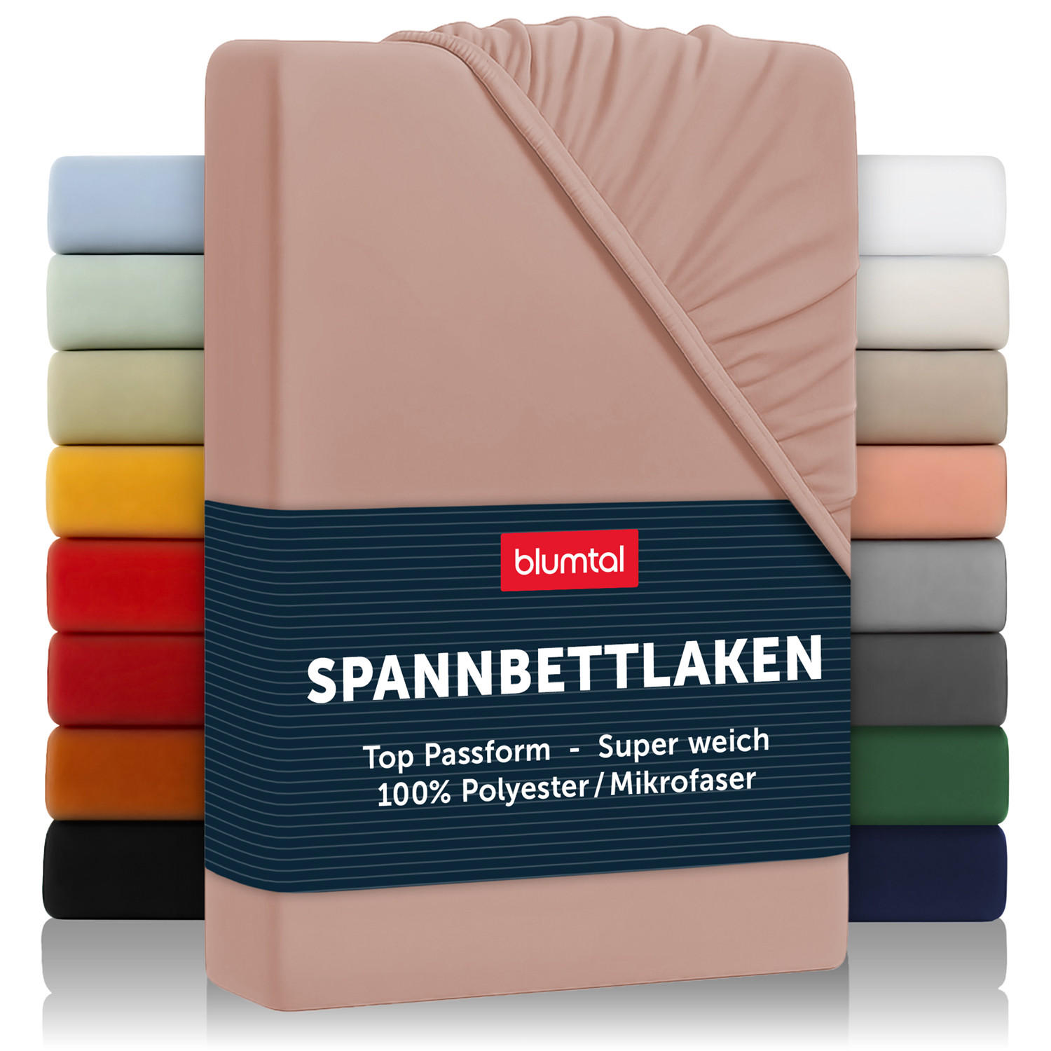 Blumtal NAPÍNACÍ prostěradlo z mikrovlákna, 90/200/30 cm, Růžová