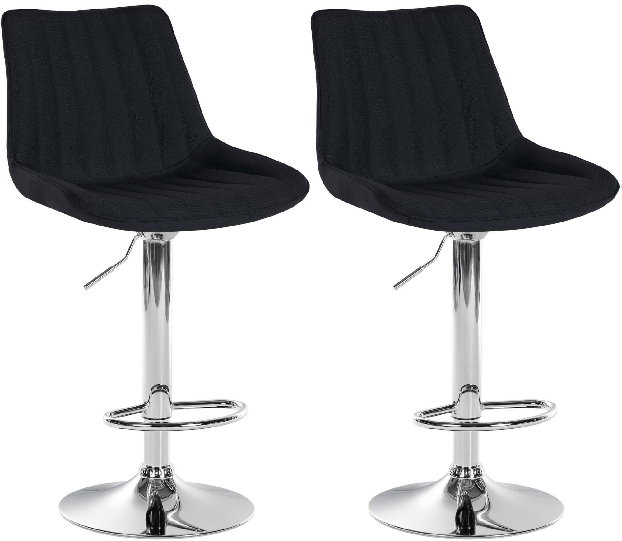 CLP Barhocker Schwarz 49.5x91x50 cm