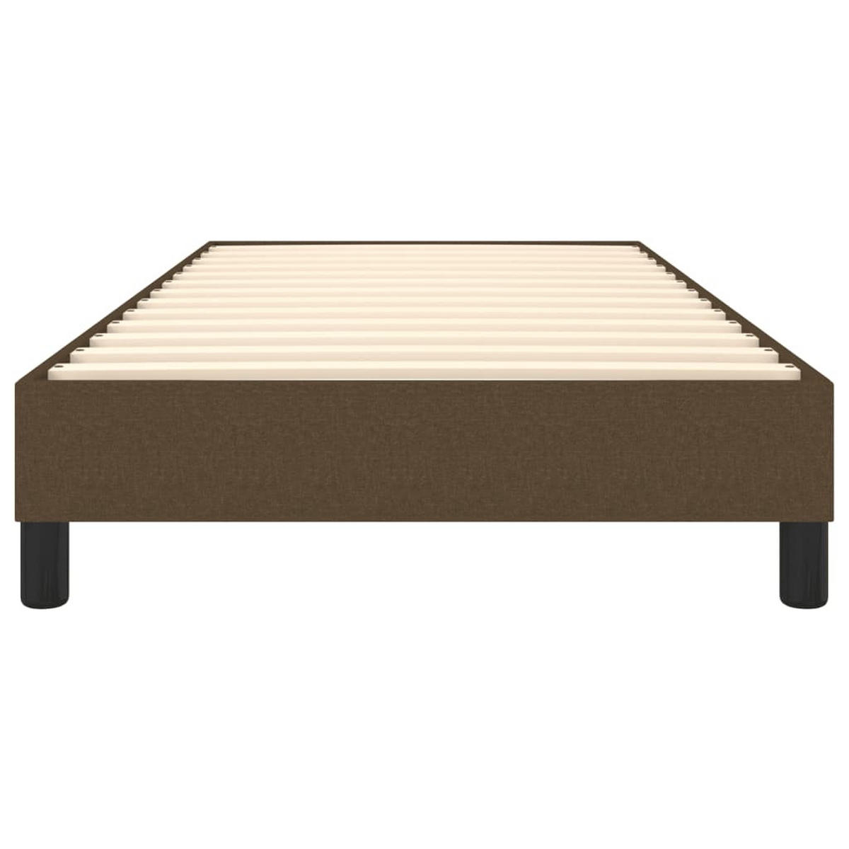 BETTGESTELL Dunkelbraun 90/200 Cm Stoff - Braun, Holzwerkstoff (90/200cm) - vidaXL
