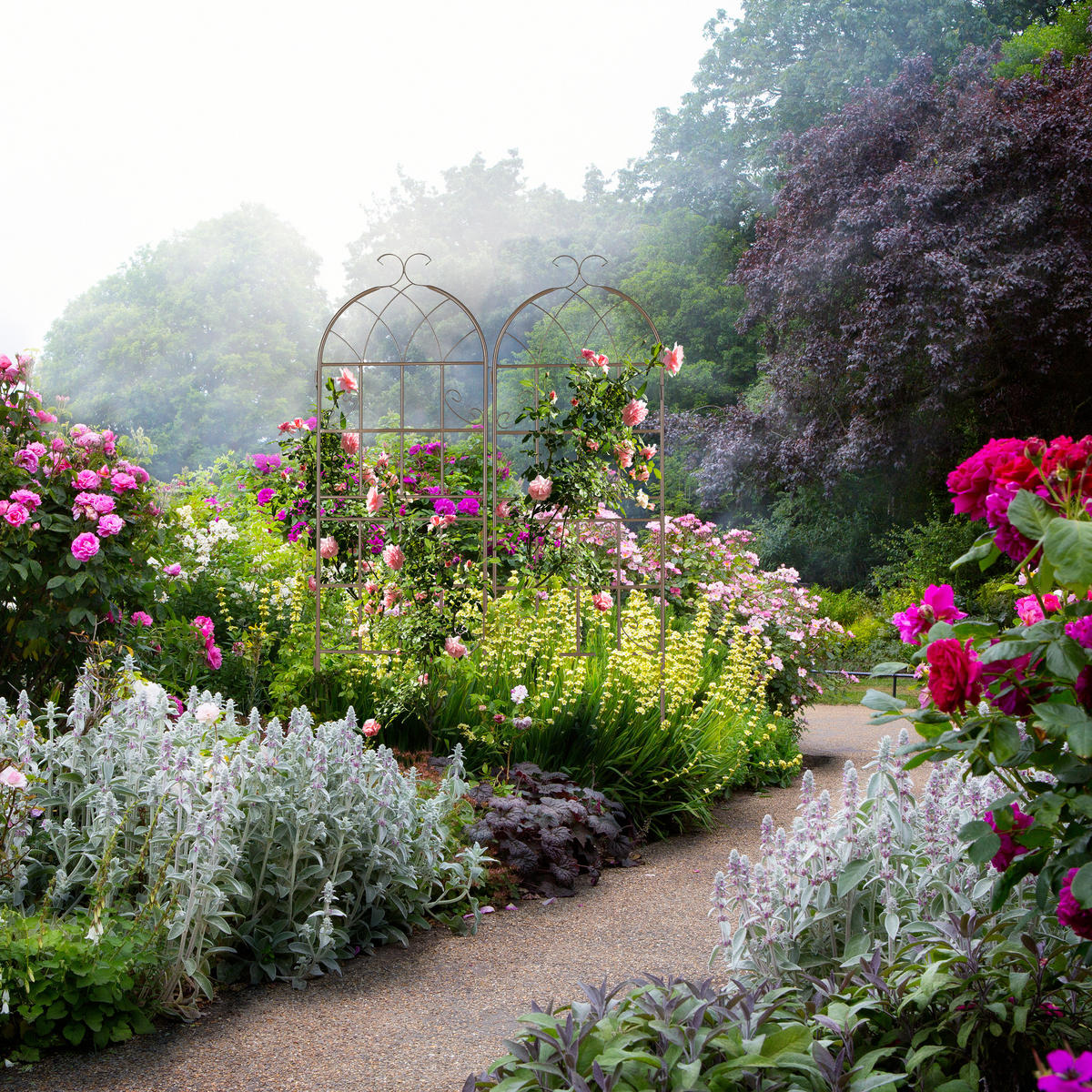 2xRANKGITTER - Braun, Metall (50/150/2cm) - Relaxdays