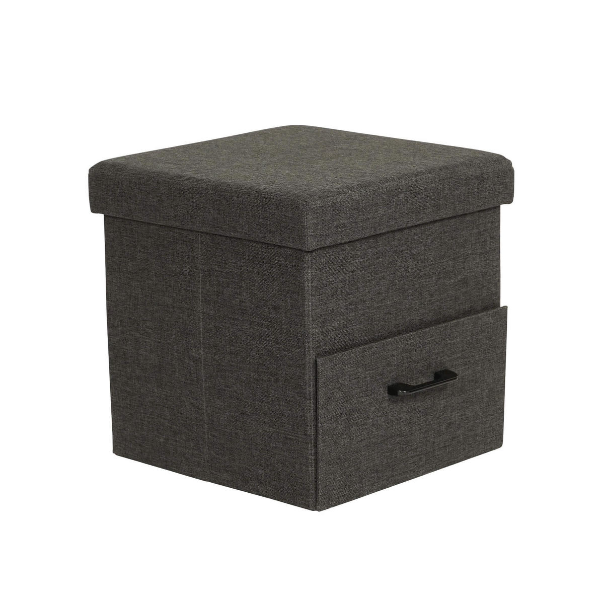 POUF Alocasia mit Stauraum 40/40/40 cm - Grau, Holz (40/40/40cm) - Mobili Rebecca