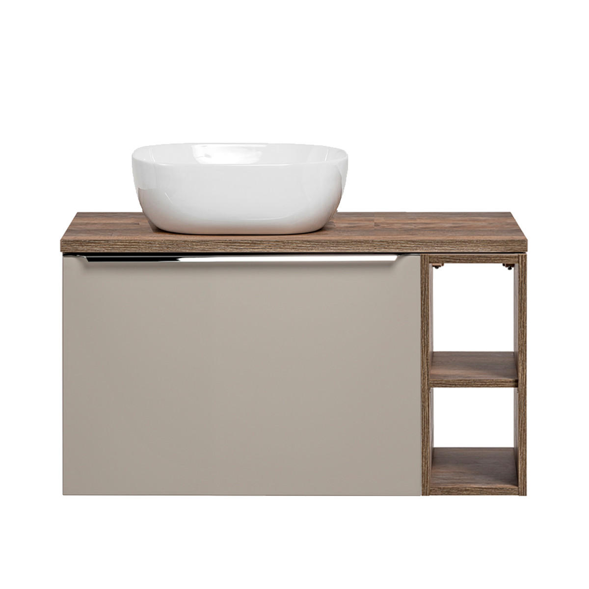 UMYVADLO 80cm Éros Krtek - šedohnědá, kompozitní dřevo (80/48/46cm) - Petits-meubles