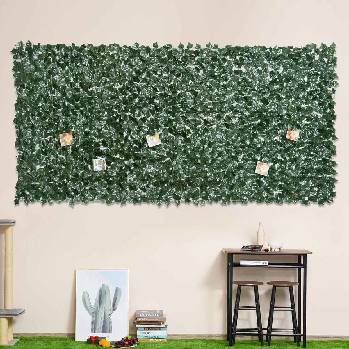KUNSTHECKE DE-13896 3x1,5 m mit UV-Schutz Grün - Dunkelgrün, Kunststoff (150/300cm) - ComfortXL
