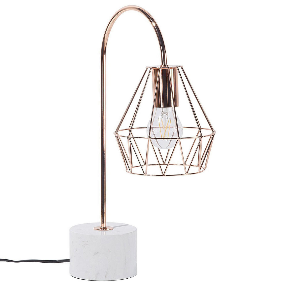 TISCHLAMPE Mooni M 35/17/50 cm - Kupferfarben, Metall (35/17/50cm) - Beliani