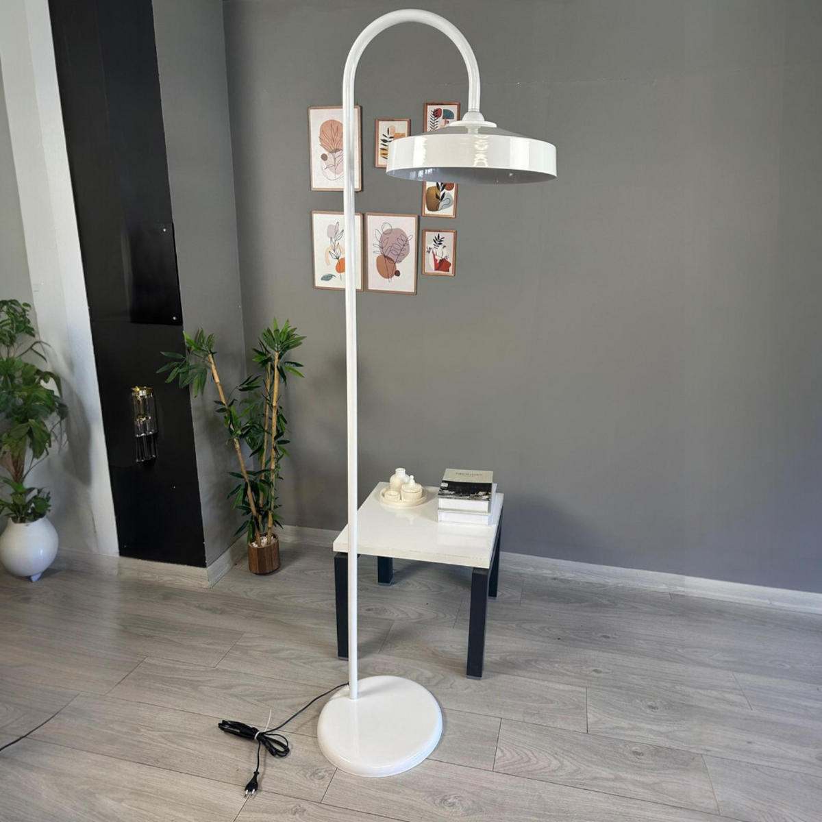 STEHLAMPE Cirva 170 Cm - Weiß, Metall (30/30/170cm) - Bamyum