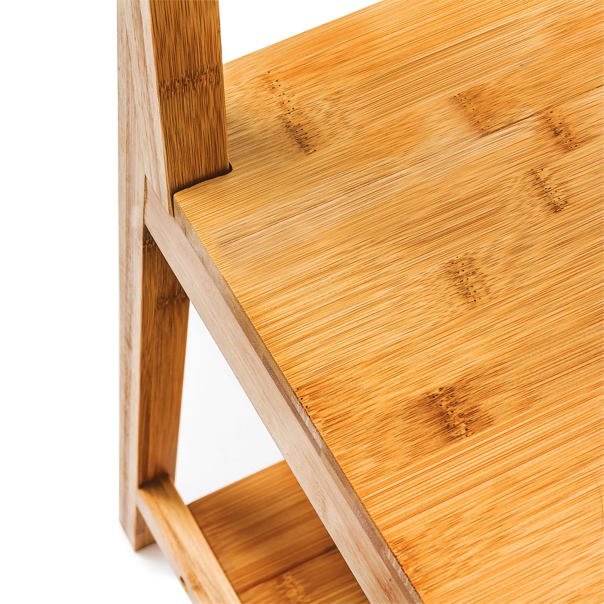 KLEIDERSTUHL - Hellbraun, Holz (40/133/42cm) - Relaxdays