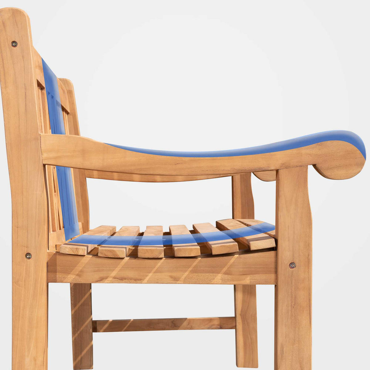 TEAKBANK Holzbank 120 cm mit Abdeckhaube Teak - Braun, Holz (120/92/72cm) - TPFGarden