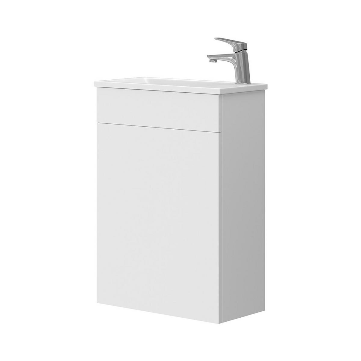 WASCHTISCHKOMBI Amadeo, Weiß, 2 Teile, mit Waschbecken - Weiß, Holzwerkstoff (50/70/25cm) - Vicco