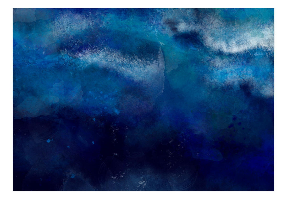 VLIESTAPETE Blau 300/210 cm - Blau, Textil (300/1cm) - KUNSTLOFT