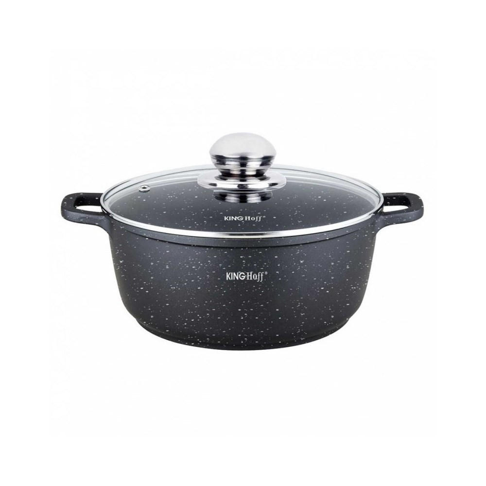 TOPF Schwarz 26/26/12 cm KH1596 - Schwarz, Metall (26cm) - Kinghoff 