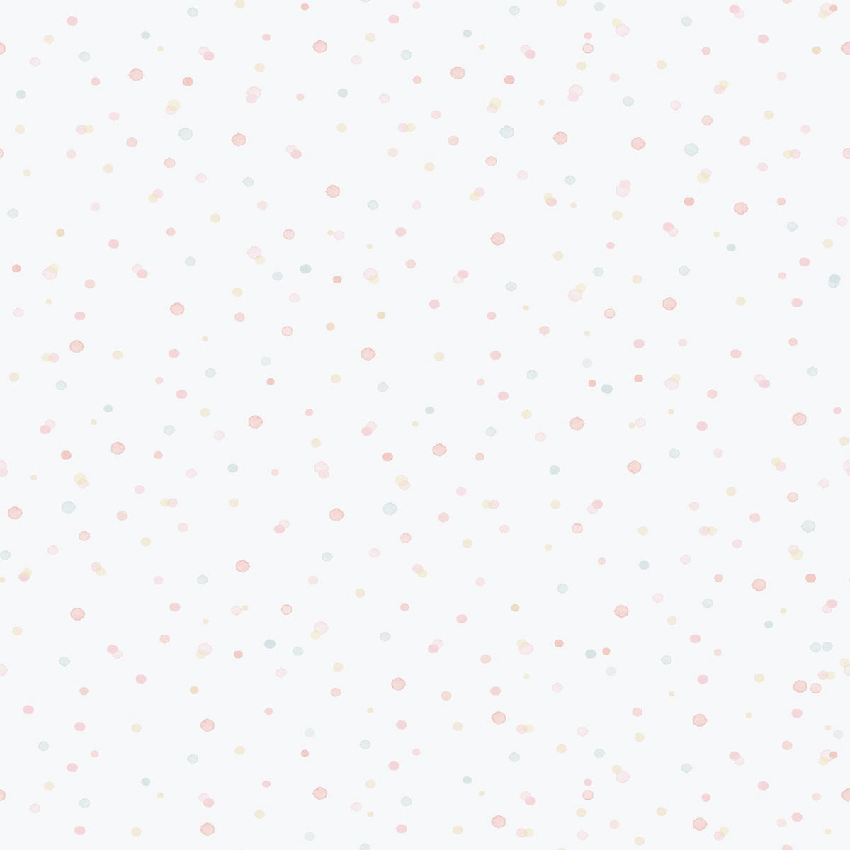 TAPETE Punkte 53 cm x 10.05 m - Weiß, Papier (53/0.1cm) - Sanders & Sanders