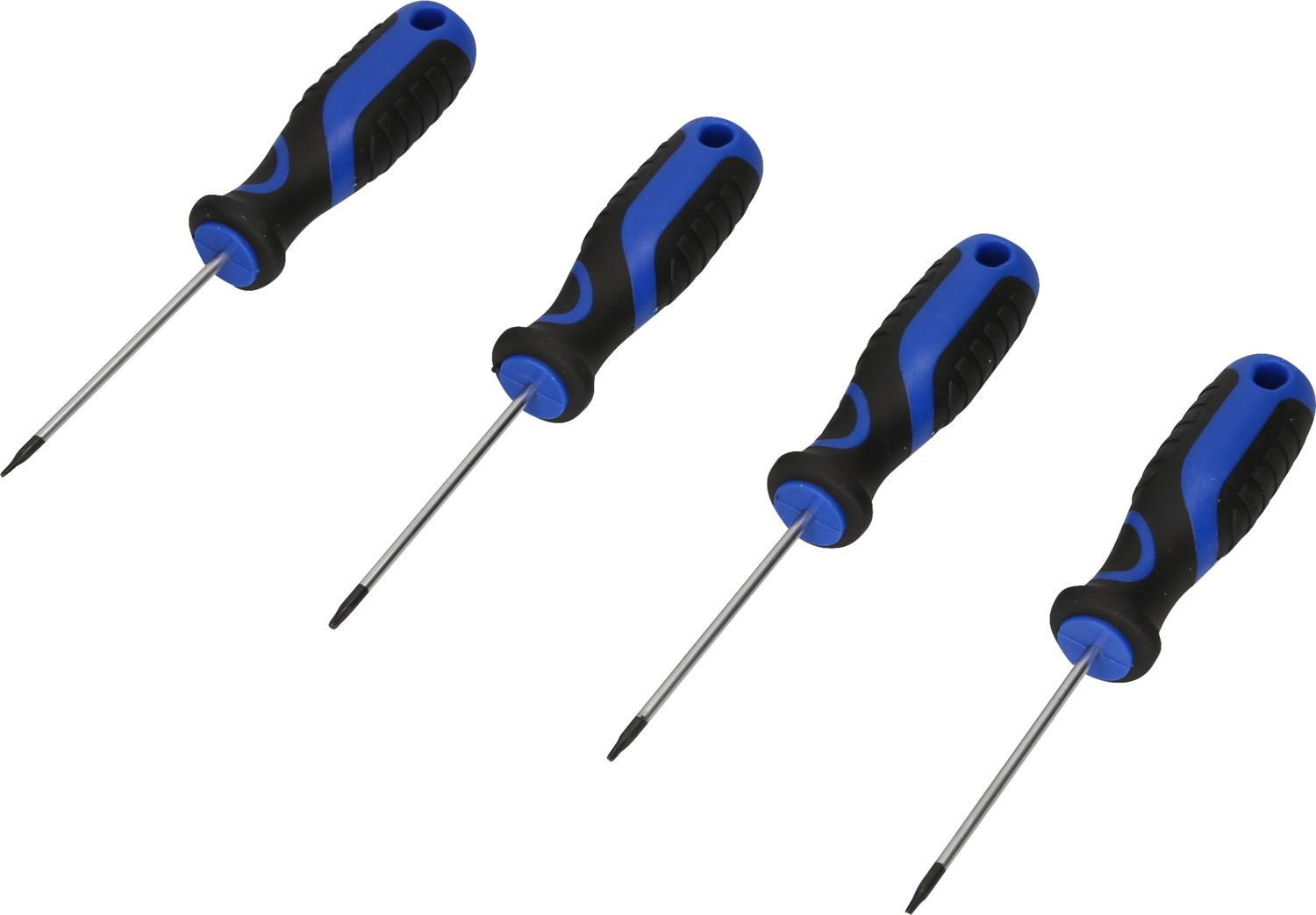 SCHRAUBENDREHER-SATZ, 4-TLG, TORX-PROFIL - Multicolor, Kunststoff/Metall (10/21cm) - BRILLIANT TOOLS