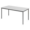 KANTINENTISCH Serie-V 80/160/72 cm in Grau/Schwarz - Schwarz/Grau, Holzwerkstoff (80/160/72cm) - bümö