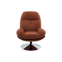 SESSEL mit gerader Rückenlehne - 1 Person - Stoff - Terracotta - - Terracotta, Textil (78/99/90cm) - Vente-Unique